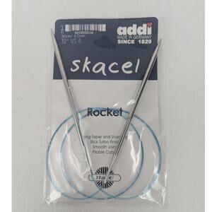 NEW Addi Skacel Rocket Circular Knitting Needle Size 32" US 6 Long Taper